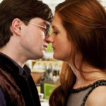 Harry and Ginny kiss.