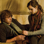 Hermione tending to Ron