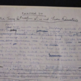 “Philosopher’s Stone” original manuscript (Part 1 of Page 1)