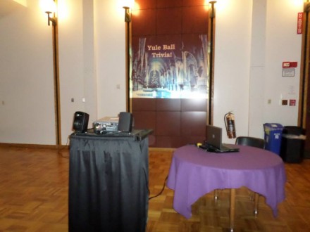 Yule Ball DJ booth