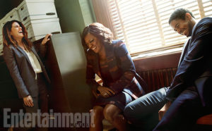 Viola Davis and Alfie Enoch