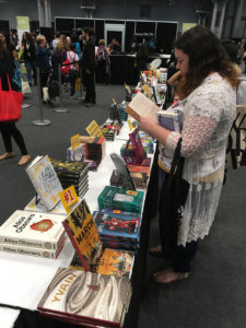 Fans buying books to get signed