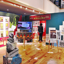 The entrance to the House of MinaLima pop-up shop