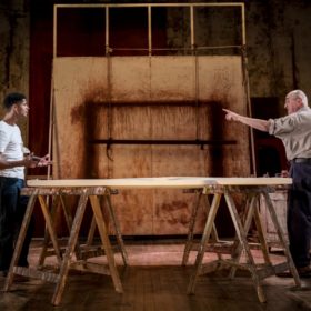 Enoch and Molina portray an often confrontational working relationship in “Red”.