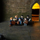 Credence, Graves, Jacob, Newt, Queenie, and Tina represent “Fantastic Beasts” in the new LEGO minifigures wizarding world series.