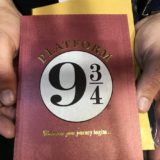 This beautiful Platform 9 3/4 card offers hope for a journey.