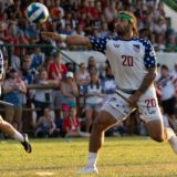 Chaser Kaci Erwin and Keeper Simón Van der veen Quant Arends, Jr., during USA vs. Belgium