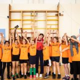 Emma Watson and the students from Thorpe Hall are very excited to participate in the Hockey Futures charity event.