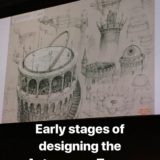 Early sketches by Jim Kay of the Hogwarts Astronomy Tower