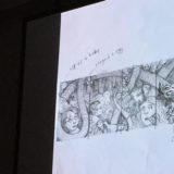 An early sketch of Brian Selznick’s 20th-anniversary covers