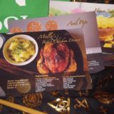 Geek Gear July 2018: Wizarding world recipe cards featuring Molly’s roast chicken dinner, acid pops, and House scarf cupcakes