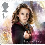 Hermione is featured with the infamous Time-Turner. At least we could see her punch Draco in the face a second time.