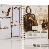Harry Potter weekly planner from Con*Quest Journals, February inner page showing Snape and Potions class
