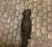 The wand featured a phoenix, with feathers scattering down the wand.