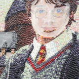 New York Comic Con (2018) – Jelly bean portrait of Harry Potter by Kristen Cummings