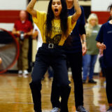 Zoë Kravitz from “Fantastic Beasts: The Crimes of Grindelwald” helps celebrate Wizarding World Day at Parkside Middle School in Baileyton, AL.  (Photo by Butch Dill/Getty Images)