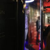 Tom Felton steps into the cryochamber photobooth at the “Origin” series premiere