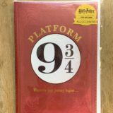 Pop-Up Hogwarts Express Card from Insight Editions showing the Platform 9 3/4 sign