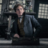 Newt Scamander emerging from his case
