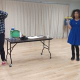 Jorrel Javier (Mr. D) and Jalynn Steele (Silena Beauregard) perform “Another Terrible Day.”