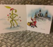 These incredible wizarding world–themed greeting cards were designed by Scottish artist Kevin Cantwell.