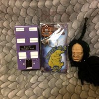 A cute Niffler keychain was accompanied by an unusual shrunken head figurine in December’s box.