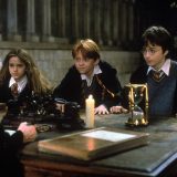 Harry, Ron, and Hermione warn Professor McGonagall of their suspicions.