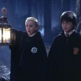 Draco and Harry encounter Lord Voldemort drinking unicorn blood.