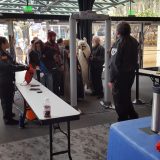 Cesar the No Drama Llama attempting to enter Wizard World Portland