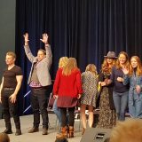 The cast of “Buffy the Vampire Slayer” and “Angel” at the Wizard World Portland panel on February 23, 2019
