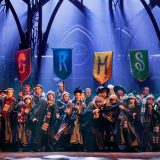 Hogwarts students represent their Houses during a preview performance of “Harry Potter and the Cursed Child” in Melbourne.