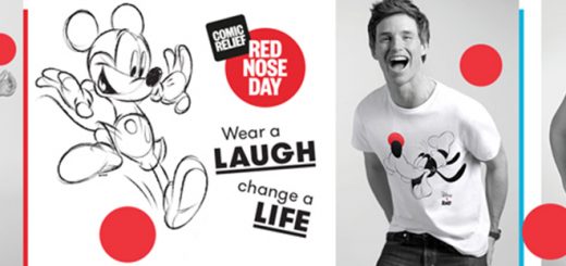 Eddie Redmayne Models for Red Nose Day