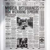 MinaLima has created several beautifully crafted wizarding newspapers, such as the “New York Ghost”.