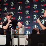 Rupert Grint at his spotlight panel with Clare Kramer