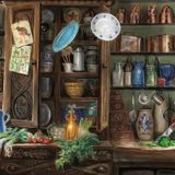 The Burrow kitchen illustration