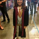 An adorable Hermione, complete with Time-Turner!