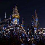 Death Eaters can also be found in the “Dark Arts at Hogwarts Castle” show.