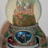 Front view of “HOGWARTS™ Express” Glitter Globe with glitter falling inside
