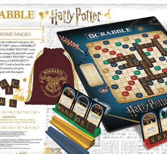 Unlike regular “Scrabble”, this “Harry Potter”-themed game comes with “Harry Potter” cards, which allow players to earn more points.