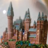 Close-up of HOGWARTS™ Castle with glitter inside of the “HOGWARTS™ Express” Glitter Globe