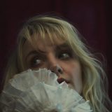 “PIBE Magazine” – Evanna Lynch in a white dress top. Credit: Jason Hetherington/PIBE Magazine