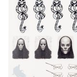 ConQuest HP Dark Arts Sticker Sheet close-up, featuring Dark Marks, Death Eaters, and Dementors