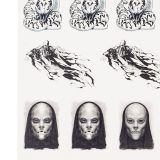 ConQuest HP Dark Arts Sticker Sheet close-up, featuring Nagini, Dementors, and Death Eaters