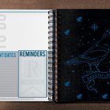 ConQuest Harry Potter Ravenclaw 2020 inside spread monthly bullet pages