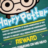 ConQuest Charms, Harry Potter reward poster close-up