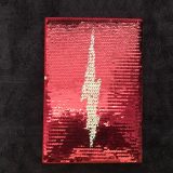 Harry Potter: Manage Your Mischief Marauder’s Map Sequin Notebook back cover, pink with white lightning bolt