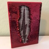 Harry Potter: Manage Your Mischief Marauder’s Map Sequin Notebook with alternate back cover partially revealed