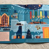 Interior spread for “Exploring Hogwarts: An Illustrated Guide”