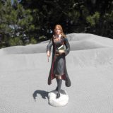 The Bradford Exchange’s “HOGWARTS TRAIN STATION™” free “HERMIONE GRANGER™” figurine is prepared for any situation with her customary book in one hand and her wand in the other.