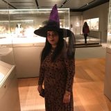 Witch with a purple hat at fable & lark’s scavenger hunt